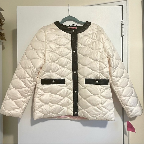 Kate Spade Framed Quilt Jacket with Pearl Snaps NWT - Picture 6 of 10